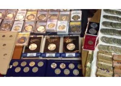 Collectible coins, Jewelry ,silver , sports card and more
