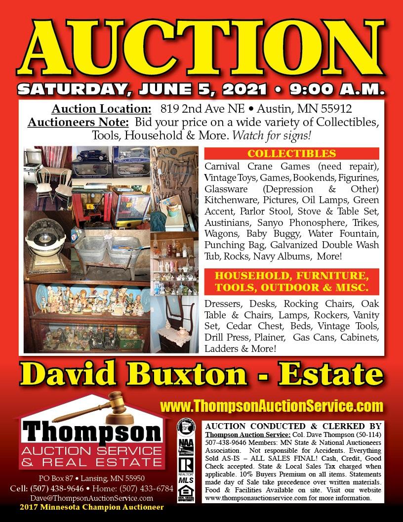 David Buxton Estate Live On-Site Auction