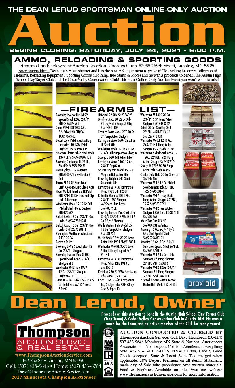The Dean Lerud - Sportsman Auction