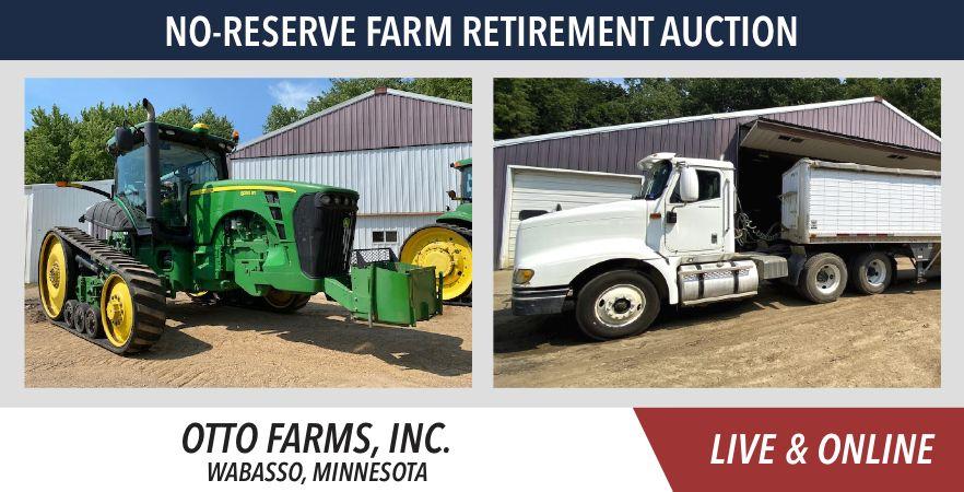 Equipment Retirement Auction For Otto Farms, Inc