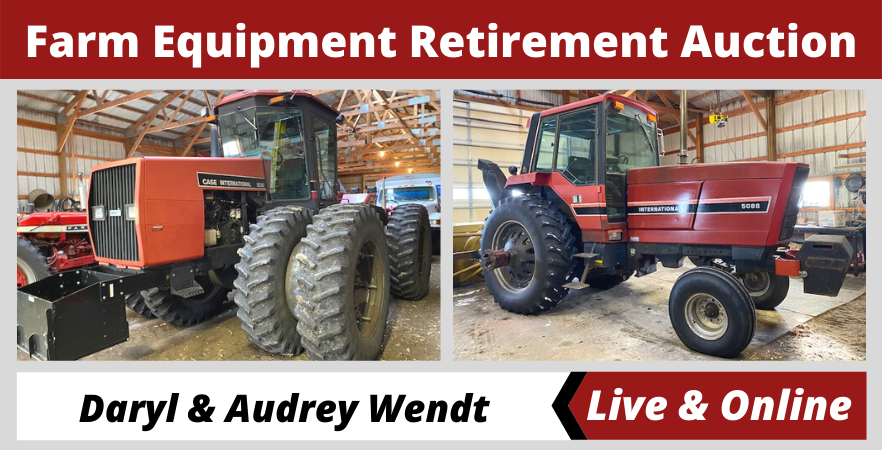 Daryl & Audrey Wendt Farm Equipment Retirement Auction