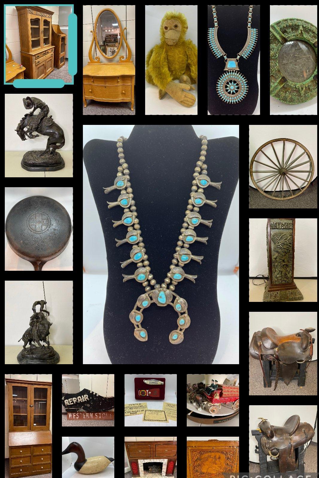 Western Silver, Art, Saddles, Horse Supplies, Collectibles & More Online Only Auction