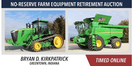 No-Reserve Farm Equipment Retirement Auction - Kirkpatrick