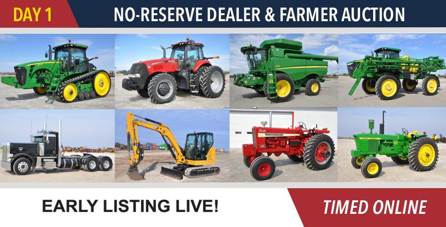Day 1 No-Reserve Dealer & Farmer Auction - Multiple Locations