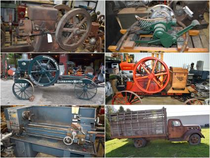 live-and-online-large-lifetime-collection-of-gas-engines-jd-tractors-metal-working-tools