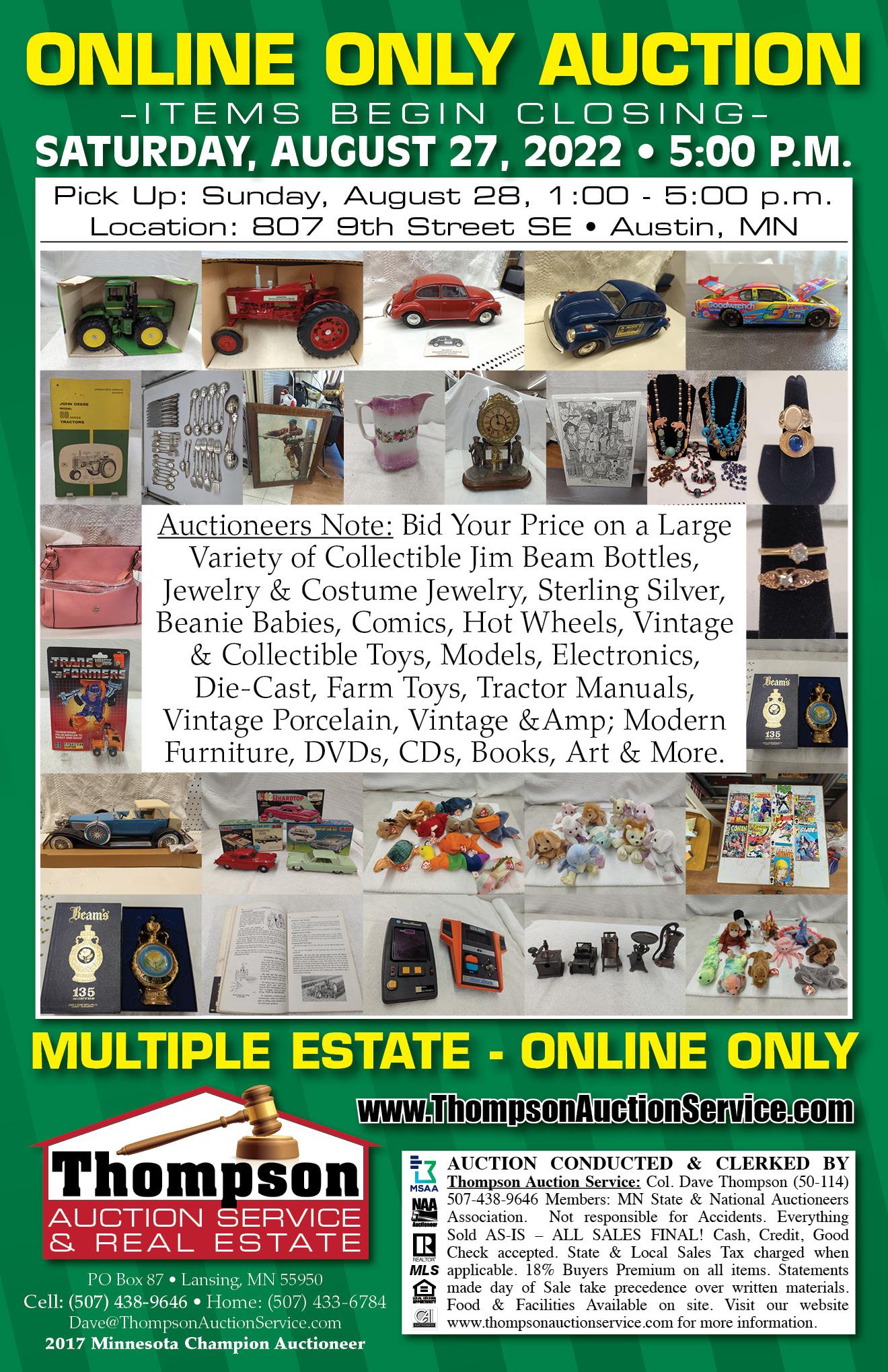 Multi-Estate Online Only Auction