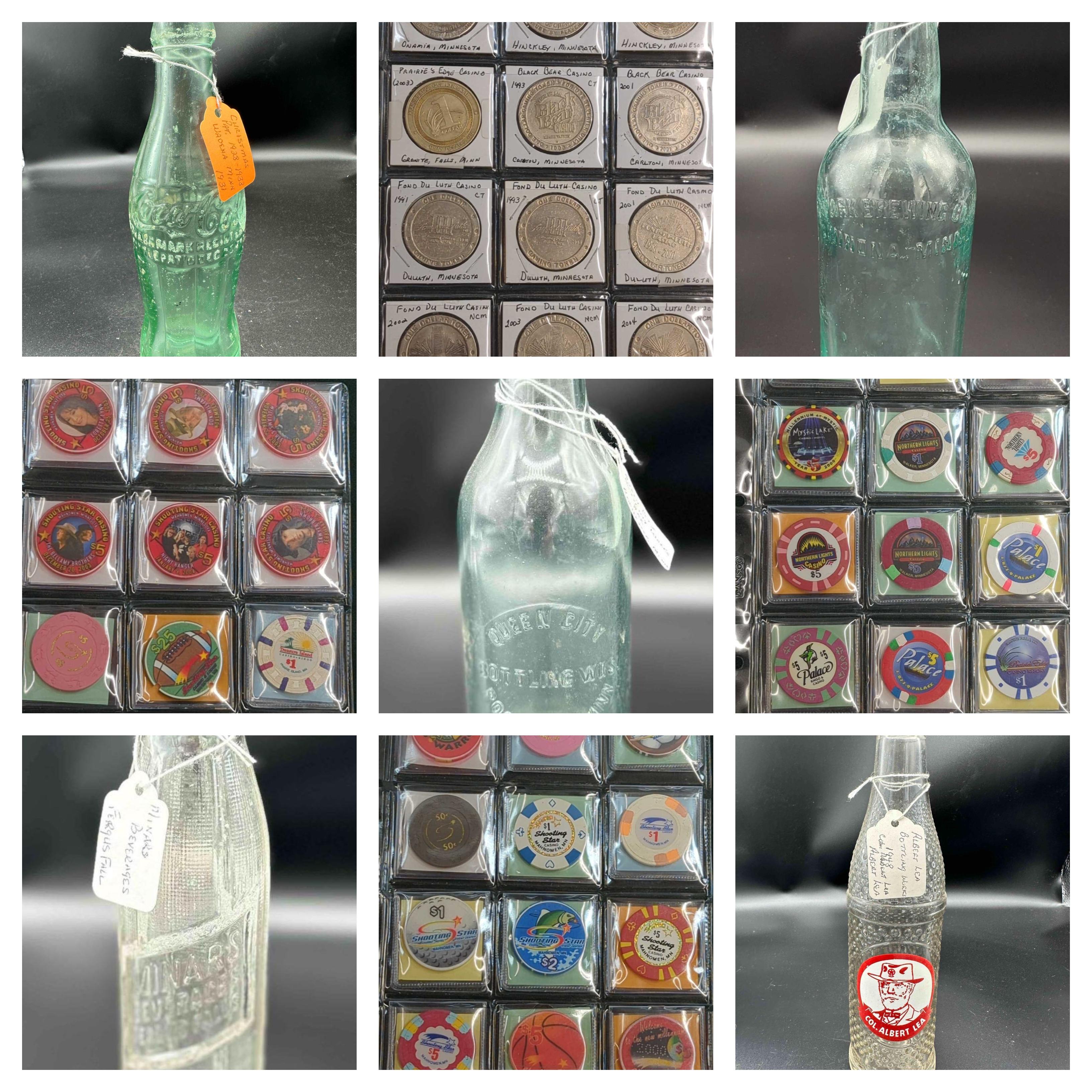 MN BOTTLES & CASINO CHIPS ONLINE ONLY  AUCTION