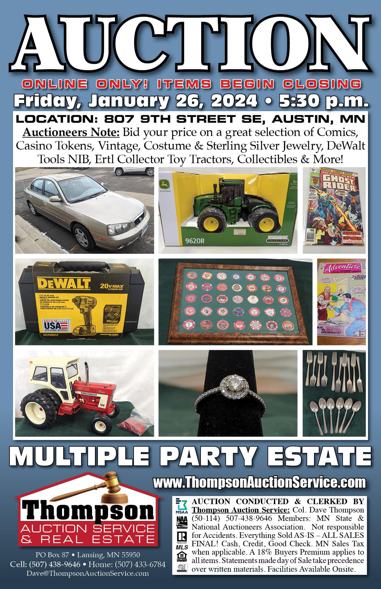 January Online Only Multi-Party Estate Auction
