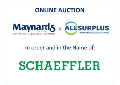 Online Auction | Schaeffler Slovakia | CNC Lathes and Turning Machines