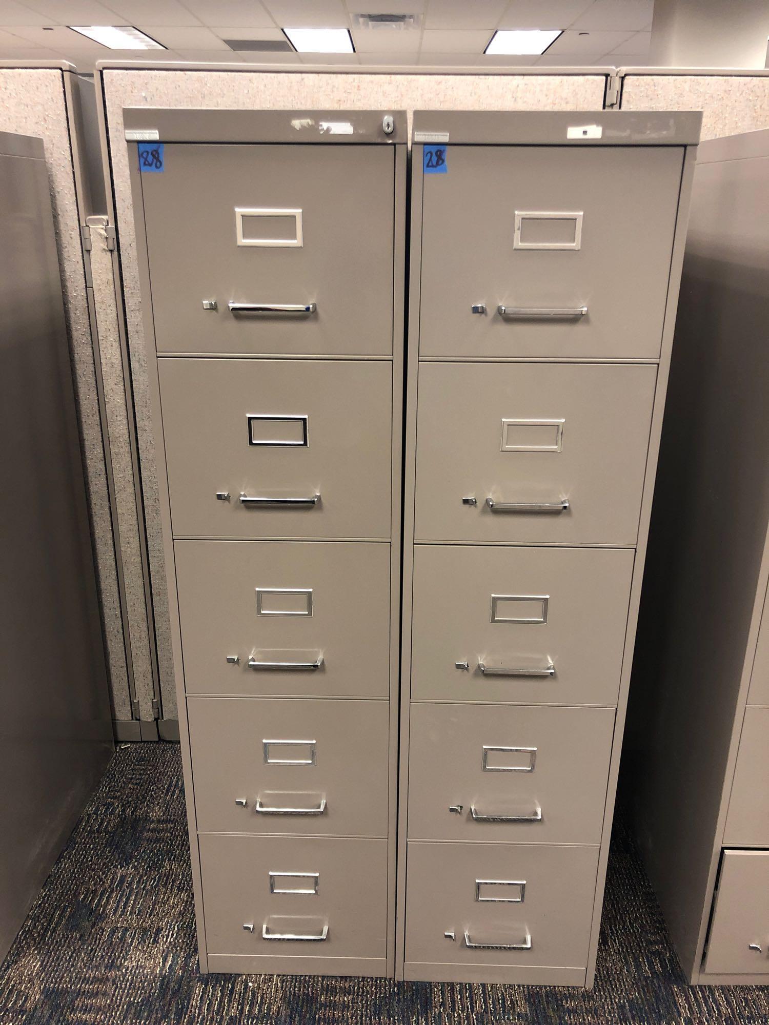 Two Allsteel Filing Cabinets 15 W X 28 Whiteford Executive