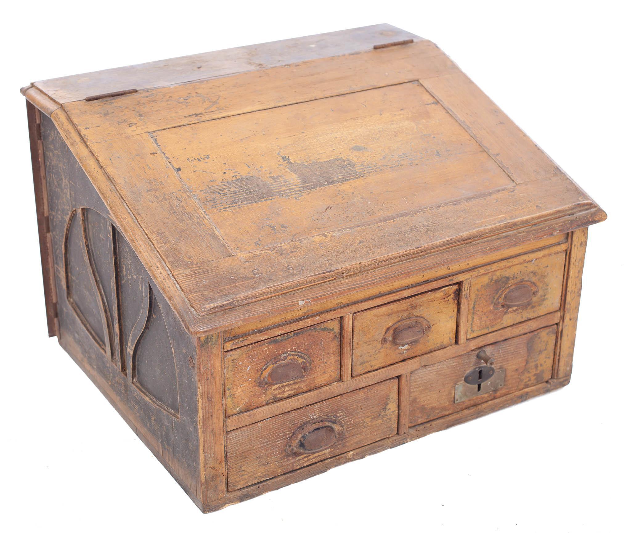Sold at Auction: Antique Primitive Large Flat Basket Circa 1850