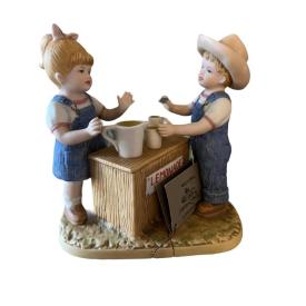 Vintage Figurines and Tea Set Collectibles