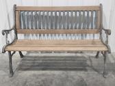 Outdoor Cast Iron Framed Bench 