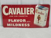 1950's Cavalier Cigarettes Metal Sign
