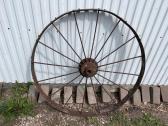 Vintage Cast Iron Wagon Wheel 