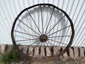 Vintage Cast Iron Wagon Wheel 