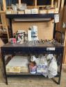 Workbench With Auto Body Supplies