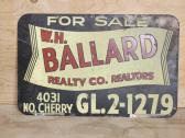 Vintage Double Sided Sign 
