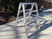 Werner 4' Aluminum Extra- Wide Work Stand Step Ladder 