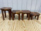 Hand Crafted Wood Plant Stands