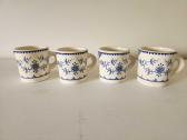 Vintage Blue Paisley Cups