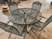 Metal Patio Table & Chairs 