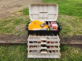 Fishing Tackle Box With Supplies