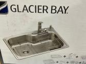 Glacier Bay 18 Ga. Large Single Bowl Kitchen Sink
