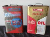 Allstate Motor Oil Cans