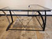Glass Top Desk With Power