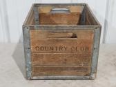 Vintage Wooden Dairy Crate