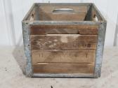 Vintage Wooden Dairy Crate