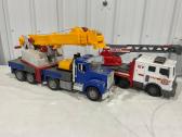 Large Crane And Fire Truck