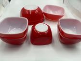 Vintage Red Square Pyrex Ovenware 
