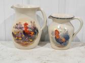 Vintage Rooster Theme Pitchers