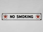 Vintage No Smoking Porcelain Sign 