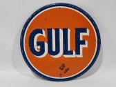 Vintage Gulf Oil Metal Sign 