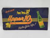 Vintage Upper 10 Cardboard Sign 