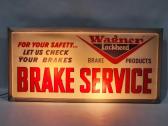 Vintage Wagner Brake Light-Up Sign