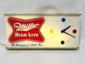 Vintage Miller Beer Light-up Clock/Sign