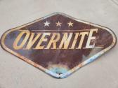 Vintage Overnite Metal Sign