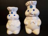 Pair Pillsbury Doughboy Cookie Jars