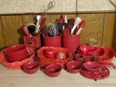 Red Baking Dishes