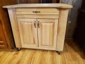 Wood Kitchen Cart With Storage