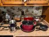 Assorted Cookware And Small Pressure Cooker 