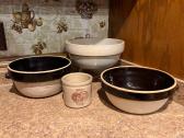 Vintage Cook-Rite Stoneware Mixing Bowls And More 