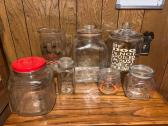 Vintage Dazey Butter Churn Glass Jar And Dog Treat Jar