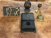 Vintage Mail Box And Brass 