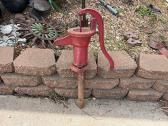 Vintage Red Water Well Pump 