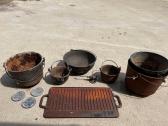 Assorted Cast Iron Pots And More 